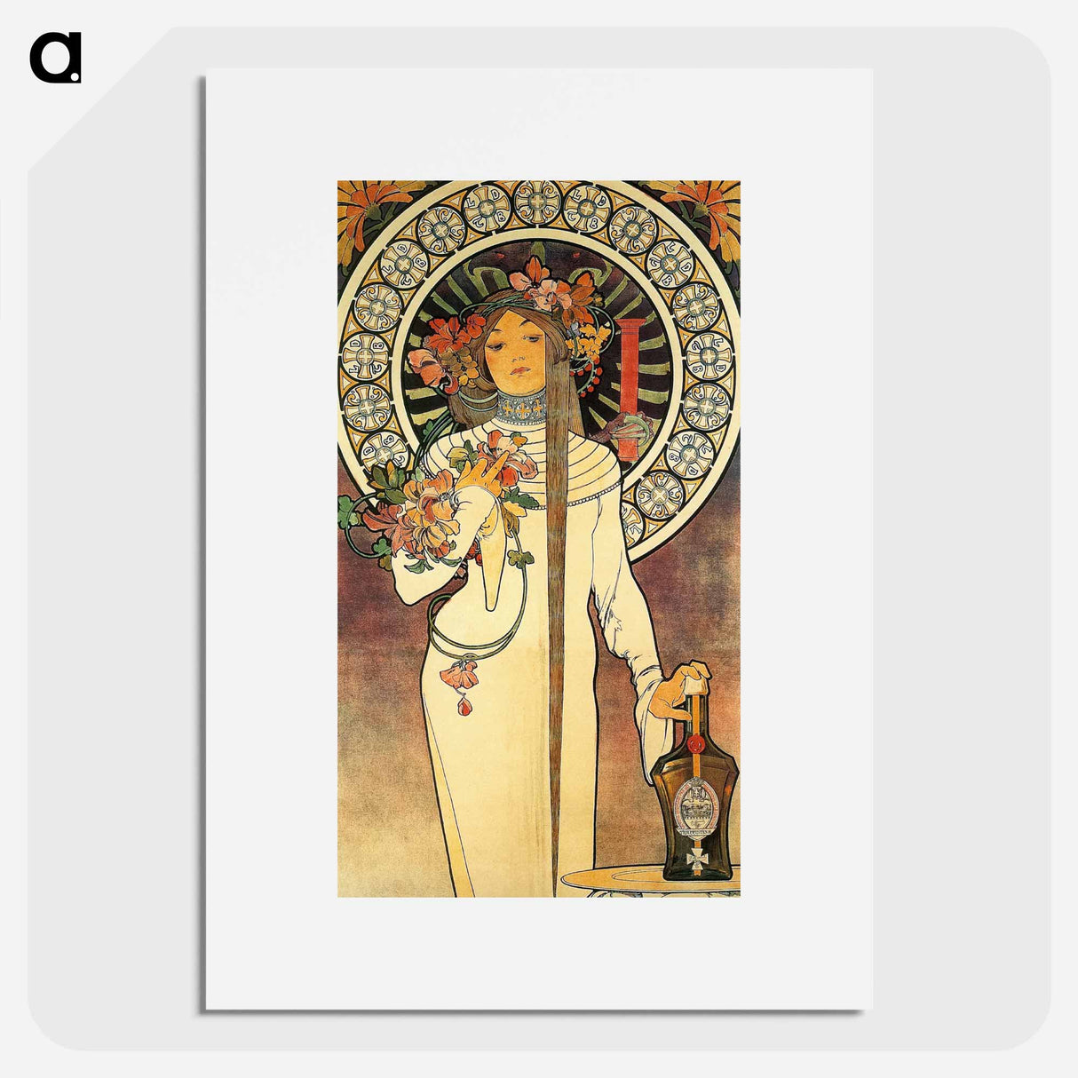アートポスター-Art Nouveau illustration - アルフォンス ミュシャ Poster.