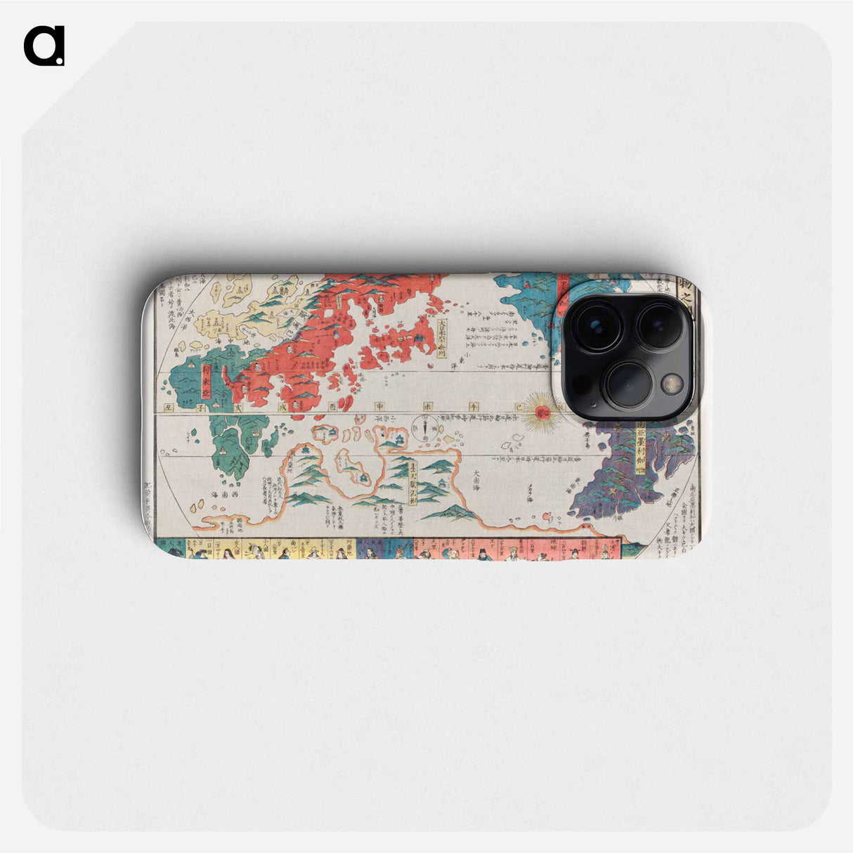 Bankoku Jinbutsu no Dzu - アンティーク地図 Phone Case.
