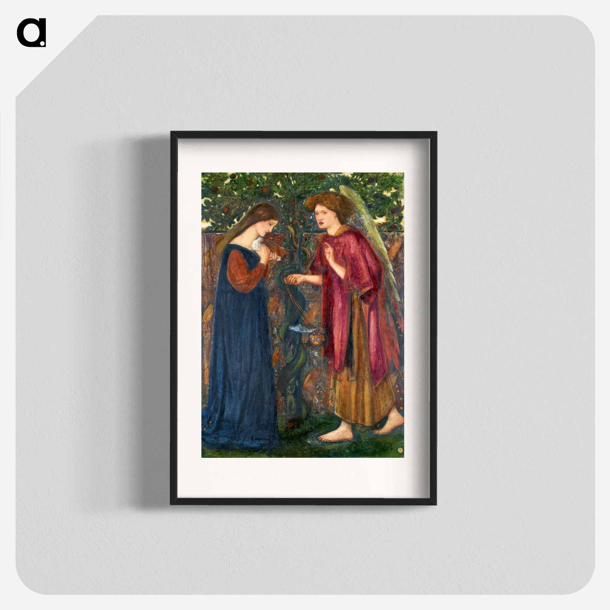 The Annunciation - エドワード バーン ジョーンズ Poster.