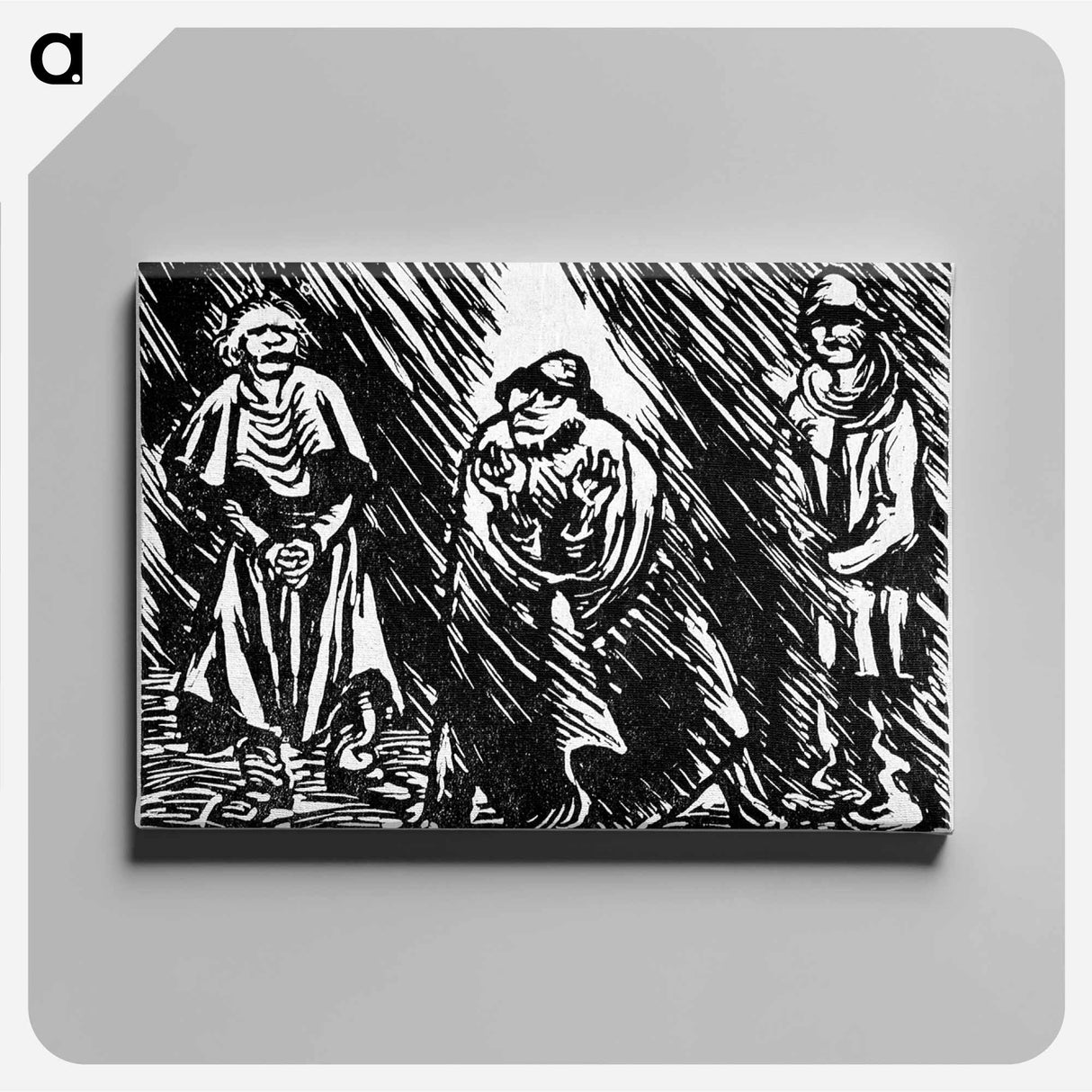 Group with three figures-bass, soprano, tenor - エルンスト ハインリヒ バルラッハ Canvas.