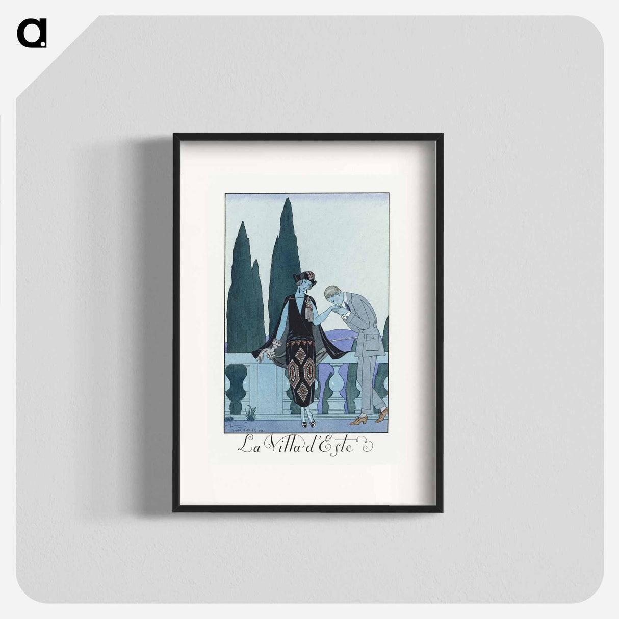 La Villa d'Este - Georges Barbier Poster.