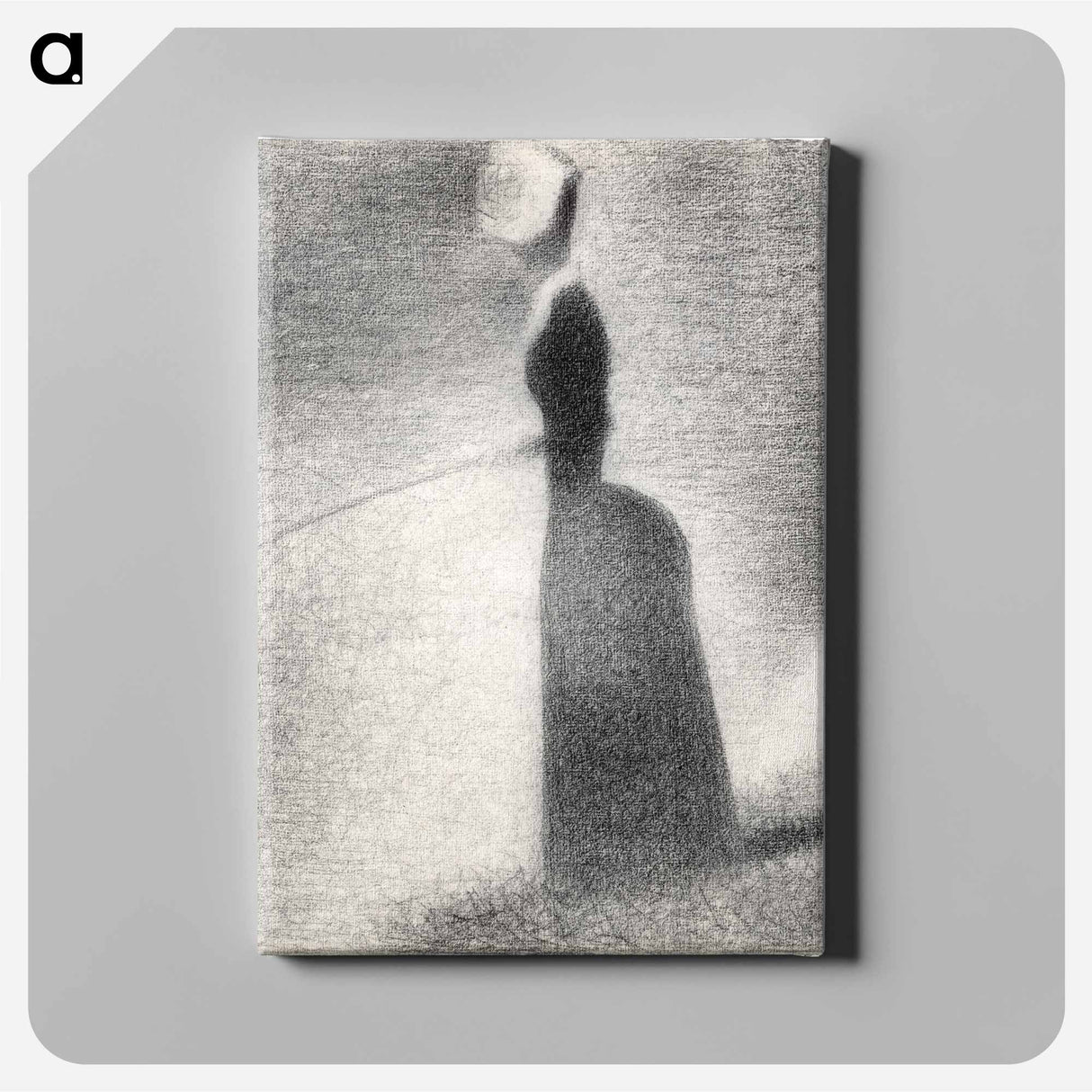 A Woman Fishing - ジョルジュ スーラ Canvas.