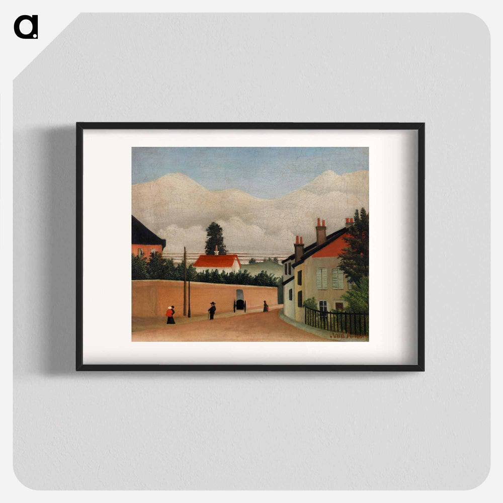 Outskirts of Paris - Henri Rousseau Poster.