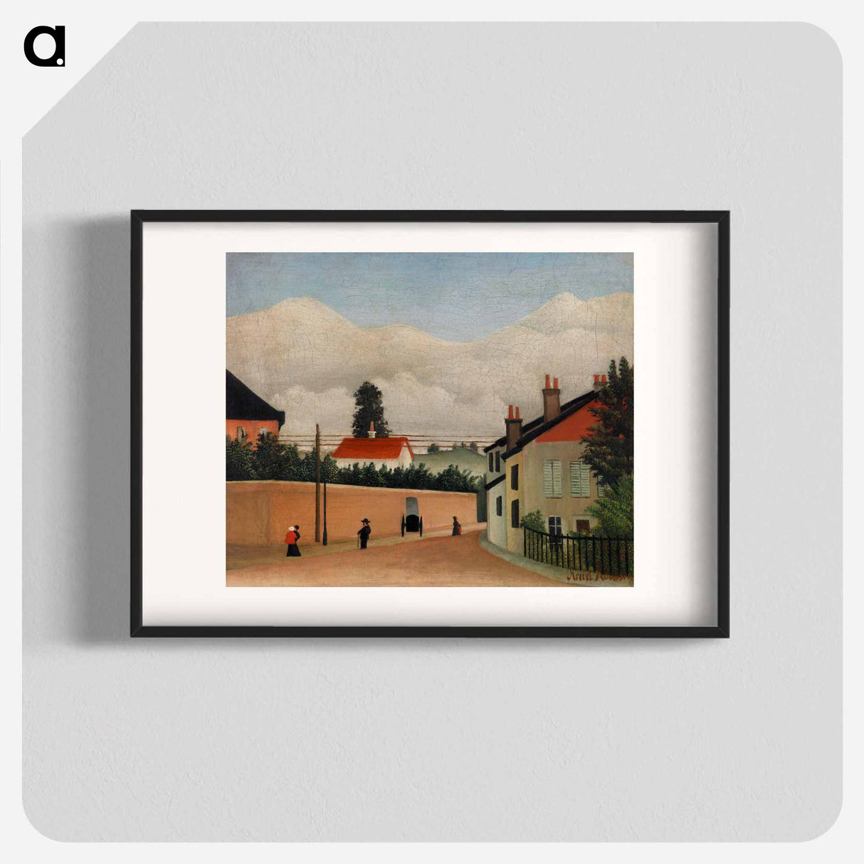 Outskirts of Paris - Henri Rousseau Poster.
