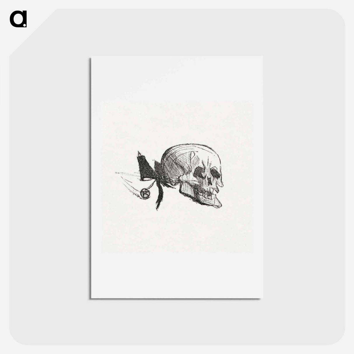 アートポストカード-Tailpiece from Au Pied du Sinaï - アンリ ド トゥールーズ ロートレック Postcard.