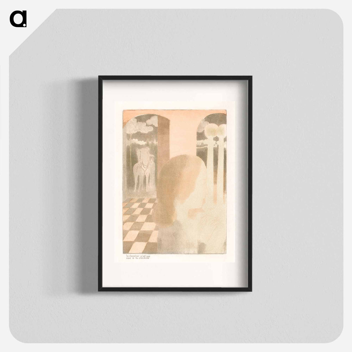 Lady waits for her beloved knight - Maurice Denis Poster.