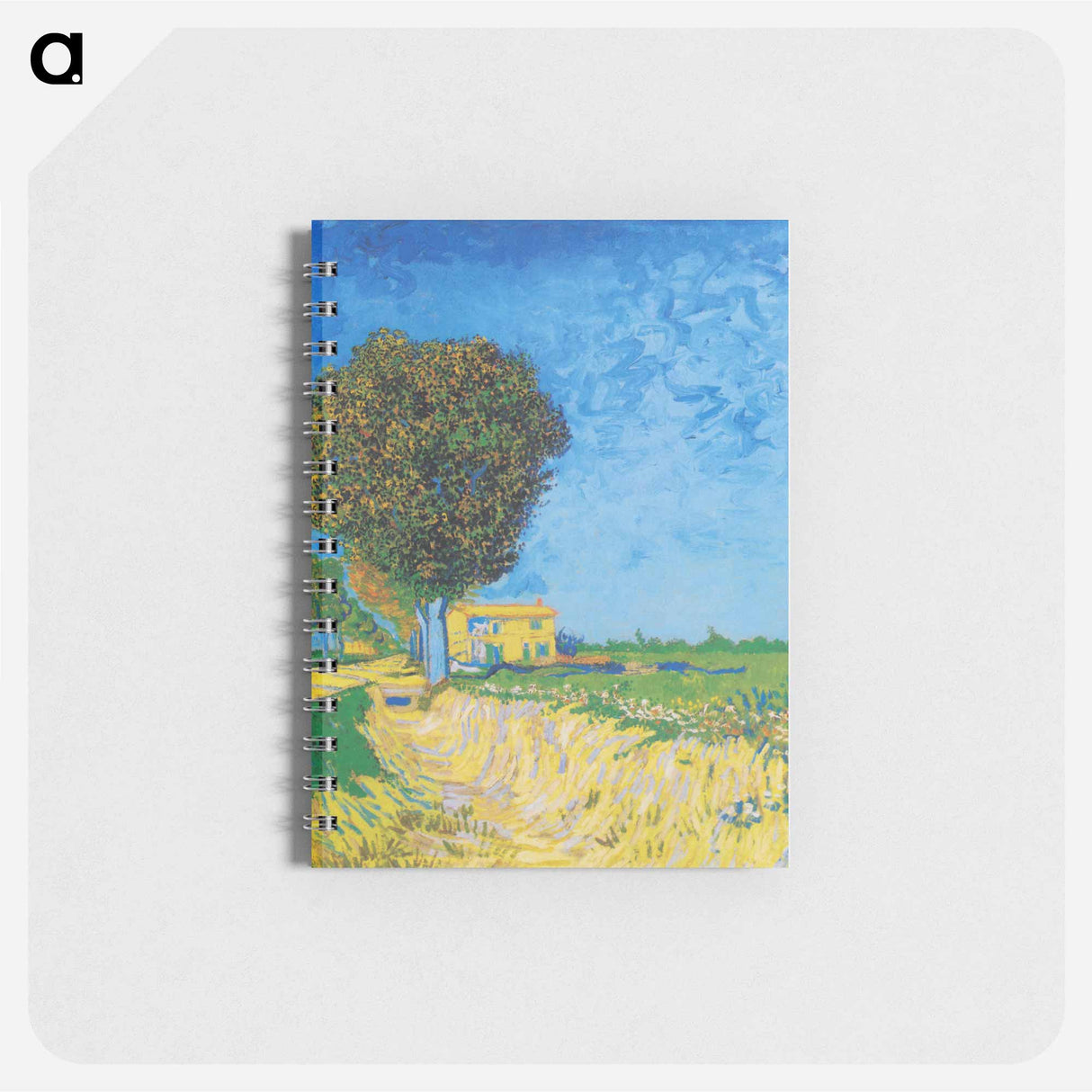 アートメモ帳-Avenue at Arles with houses - フィンセント ファン ゴッホ Memo.