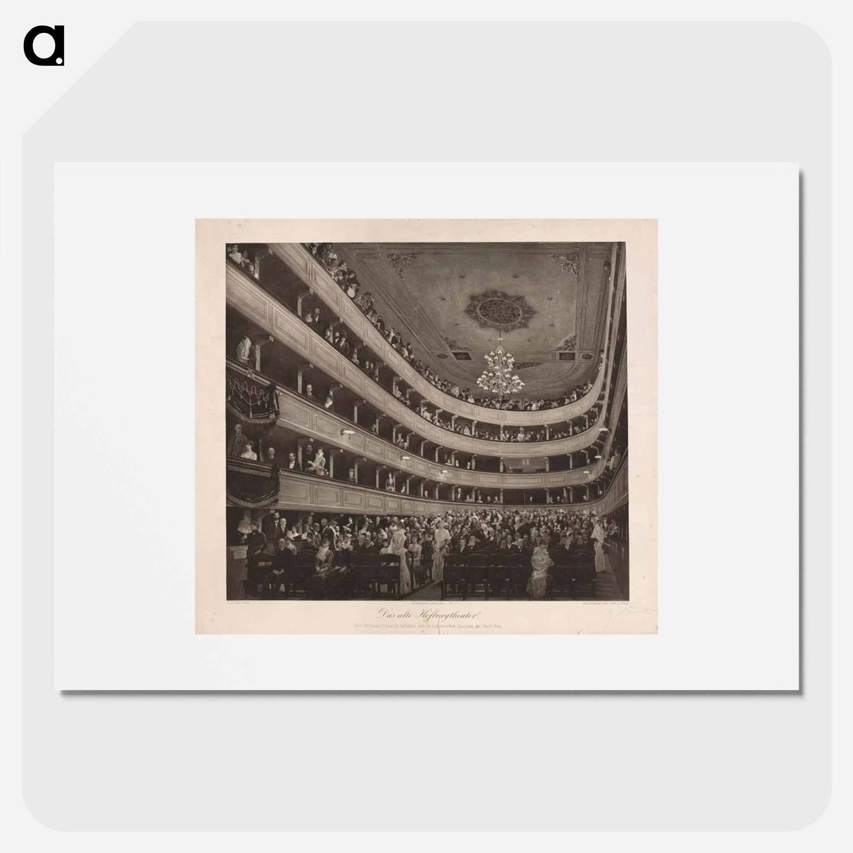アートポスター-Auditorium in the Old Burgtheater
- ウィーン博物館 Poster.