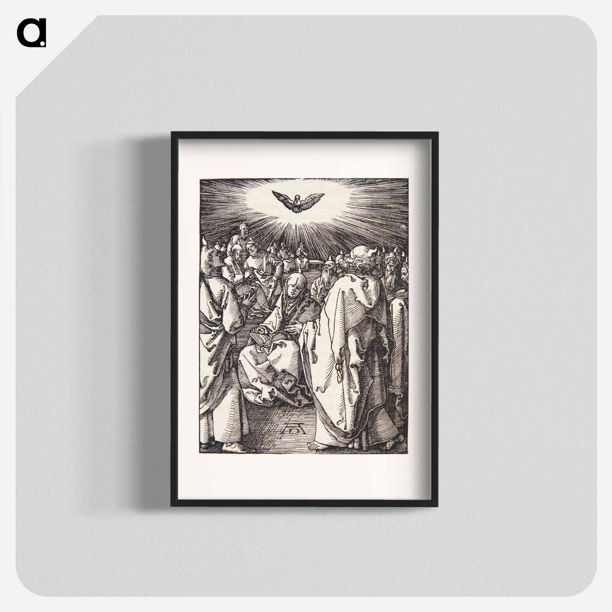 アートポスター-The Holy Spirit appears on Pentecost - アルブレヒト デューラー Poster.