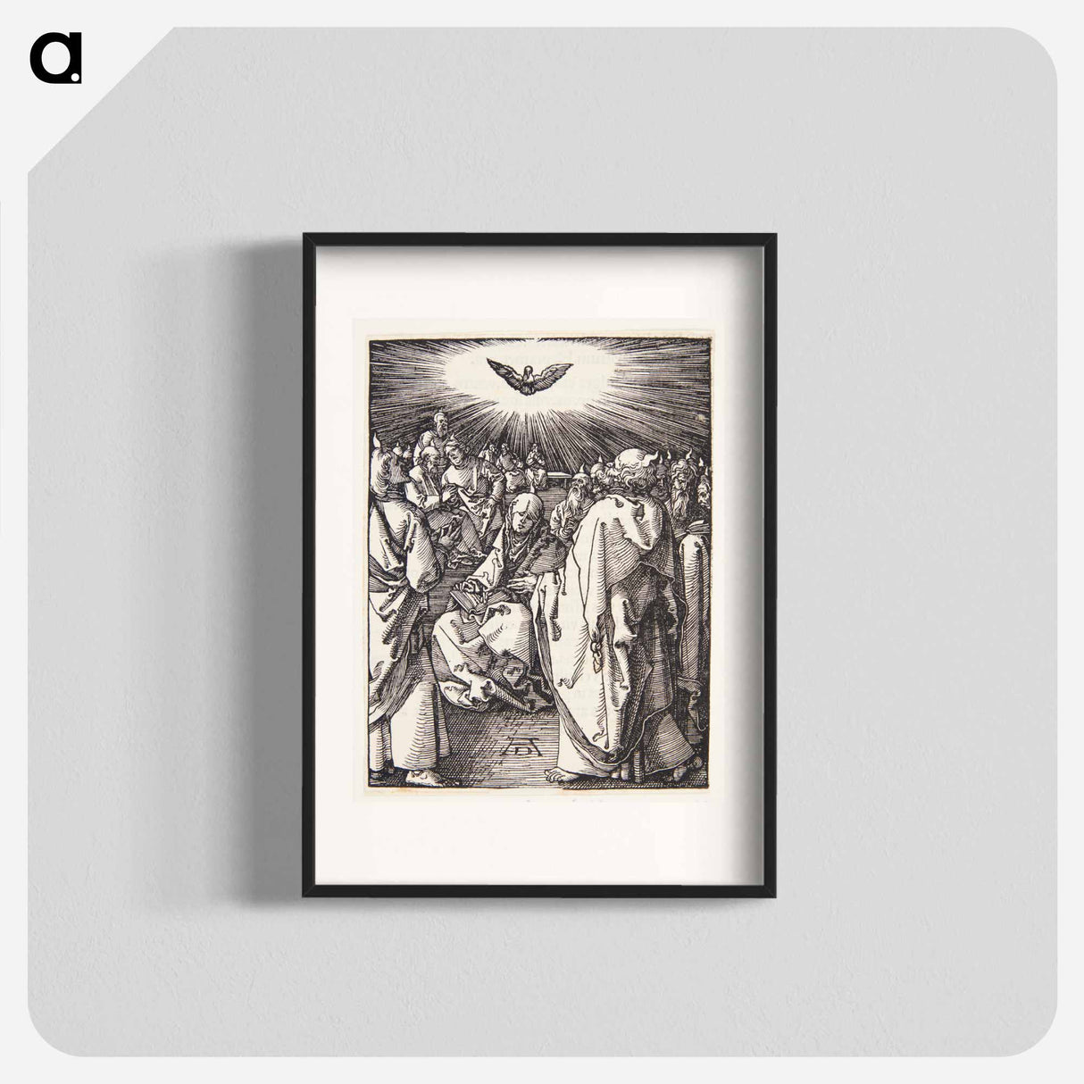 The Holy Spirit appears on Pentecost - アルブレヒト デューラー Poster.