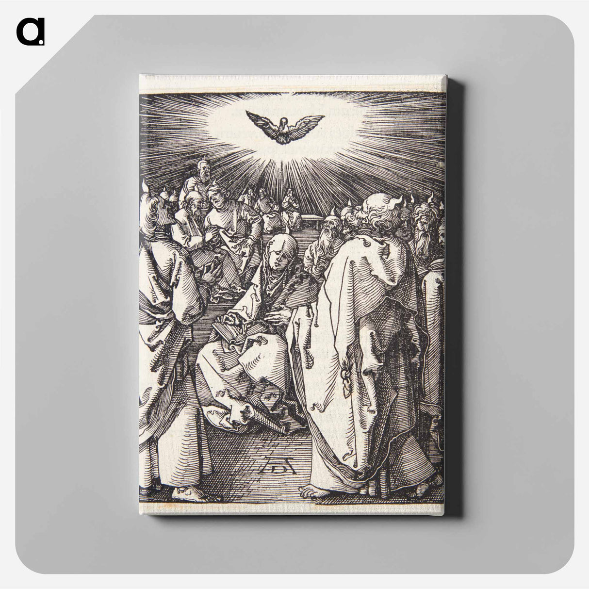 The Holy Spirit appears on Pentecost - アルブレヒト デューラー Canvas.