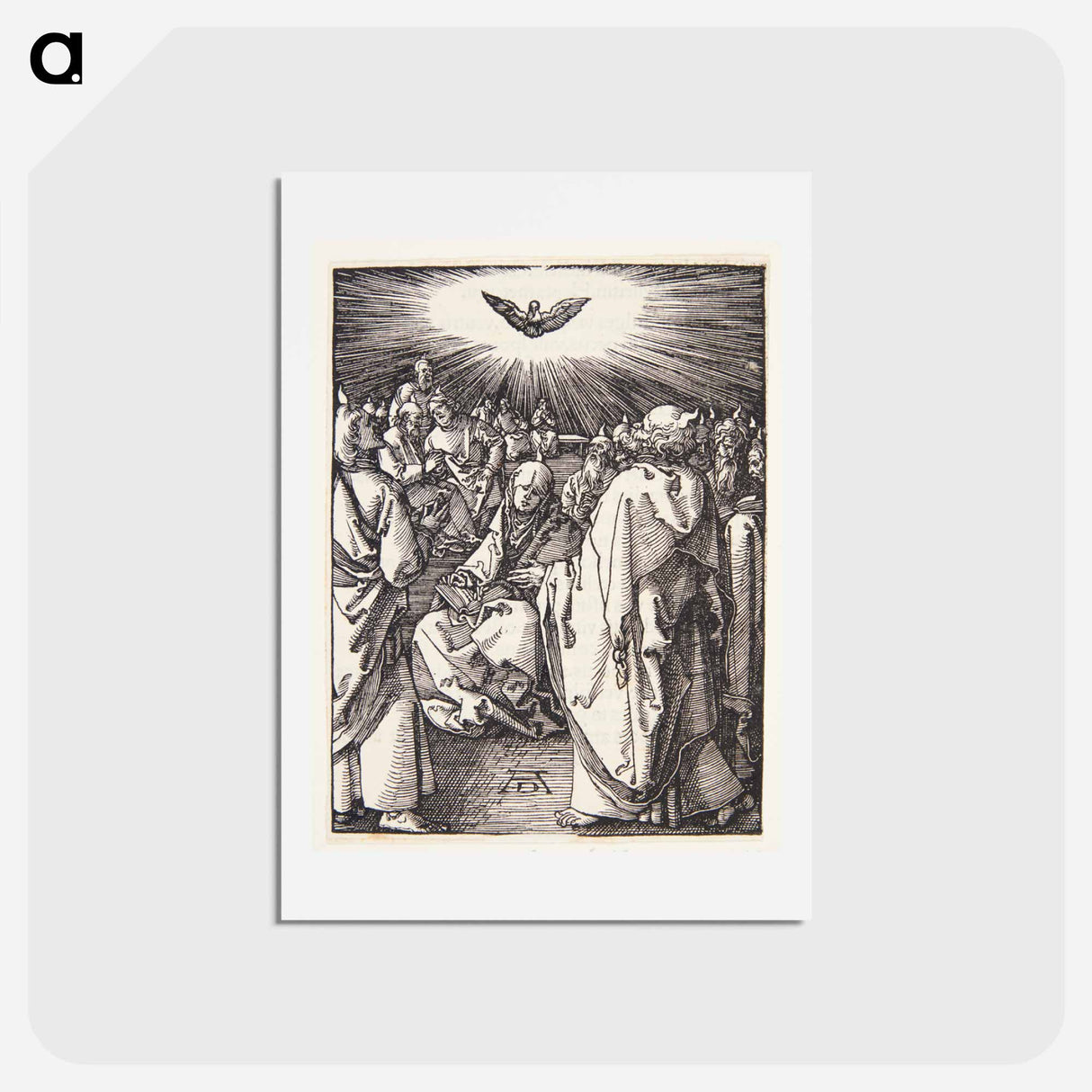 アートポストカード-The Holy Spirit appears on Pentecost - アルブレヒト デューラー Postcard.
