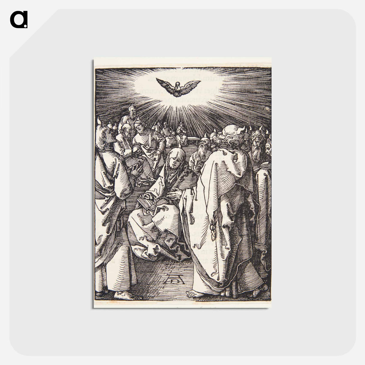 アートポストカード-The Holy Spirit appears on Pentecost - アルブレヒト デューラー Postcard.