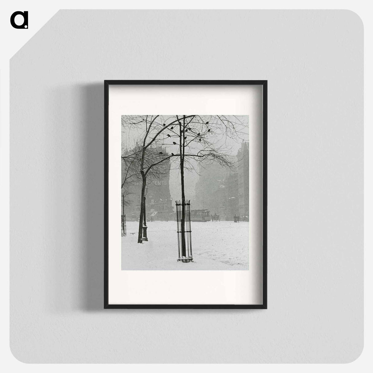 Tree in Snow, New York City - アルフレッド スティーグリッツ Poster.