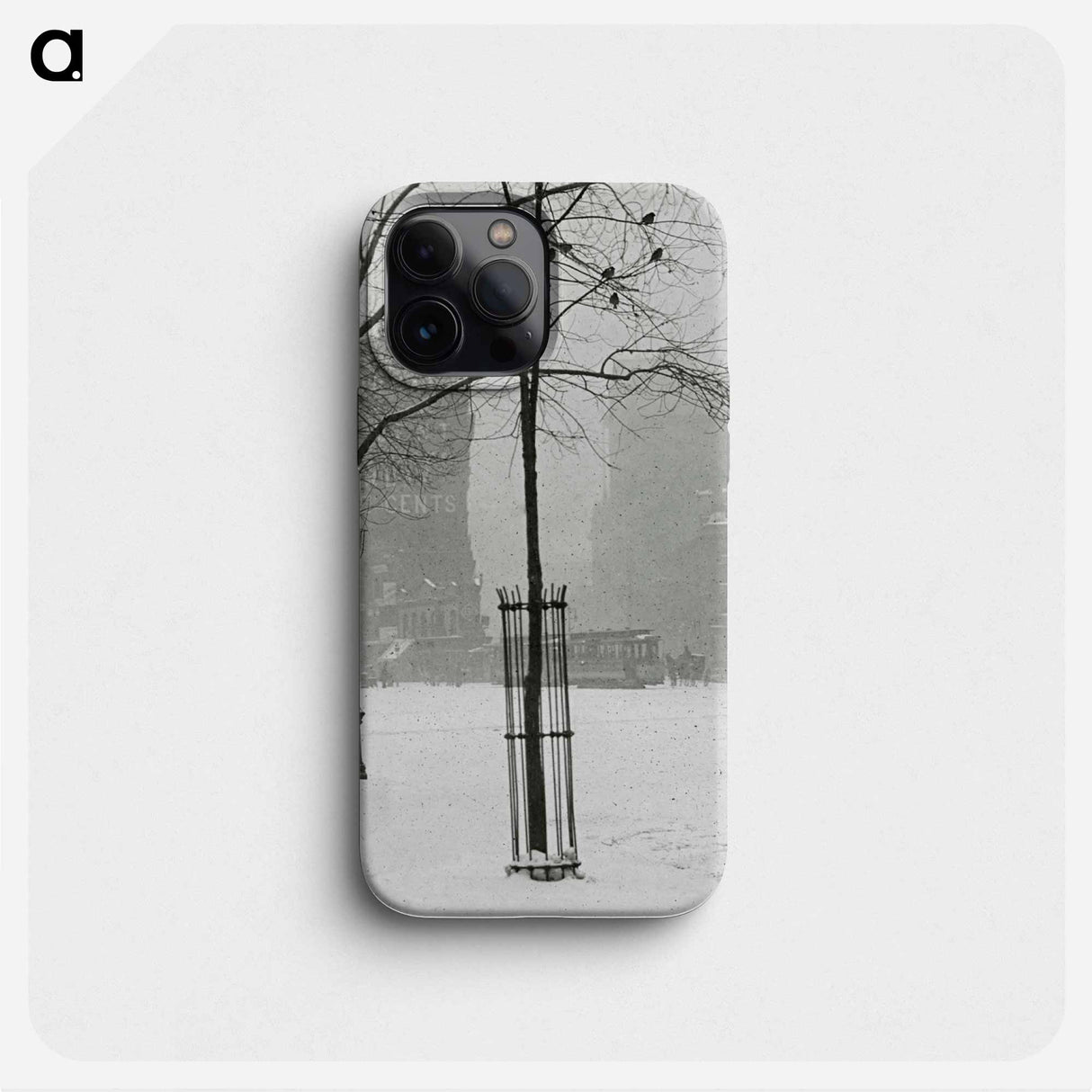 Tree in Snow, New York City - アルフレッド スティーグリッツ Phone Case.