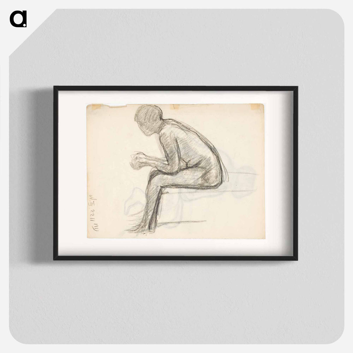 Istuva naismalli - アルフレッド ウィリアム フィンチ Poster.