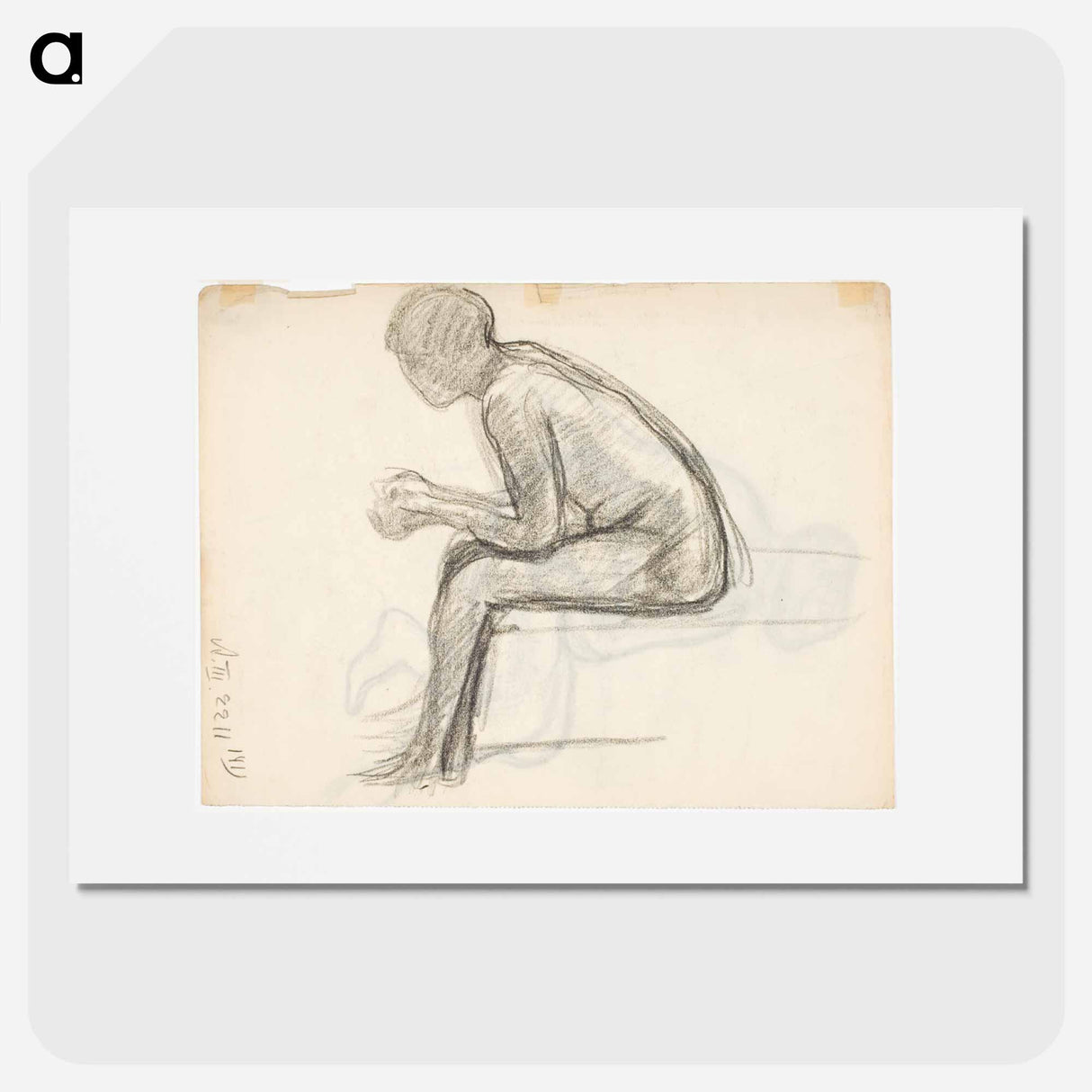 Istuva naismalli - アルフレッド ウィリアム フィンチ Poster.