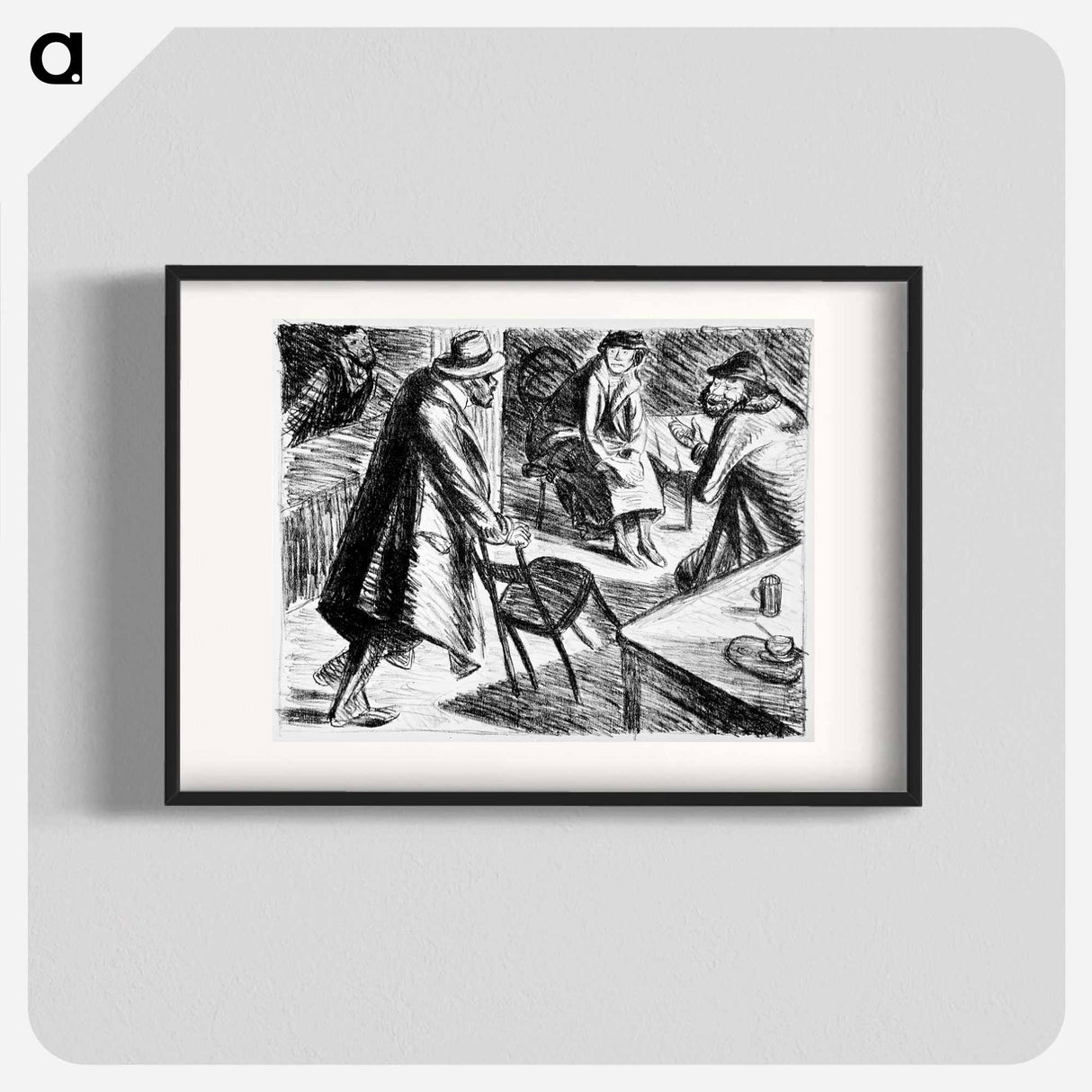 Troubled departure - エルンスト ハインリヒ バルラッハ Poster.