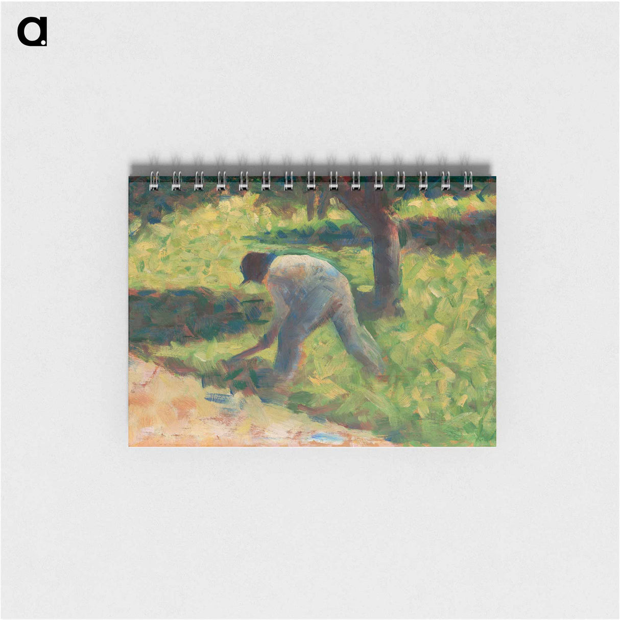 Peasant with a Hoe - ジョルジュ スーラ Memo.