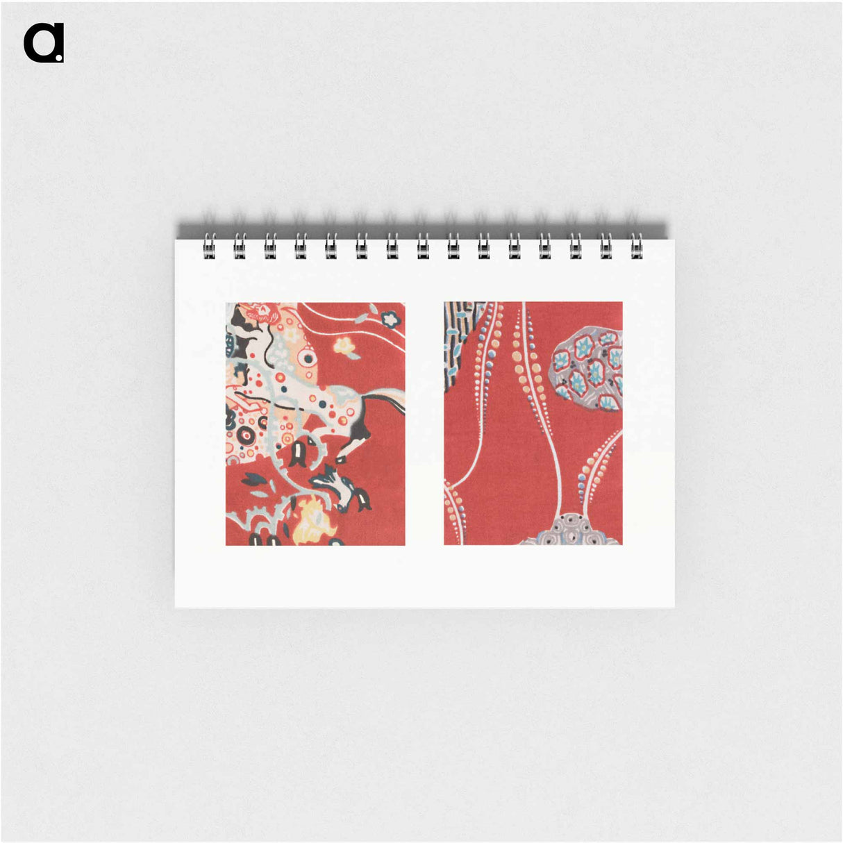 Textile sample by Gustav Klimt - グスタフ クリムト Memo.