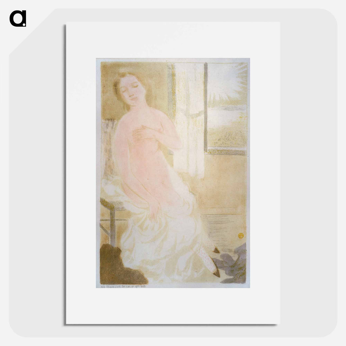 But it's the heart that beats too fast (But it's the heart that beats too fast) - Maurice Denis Poster.