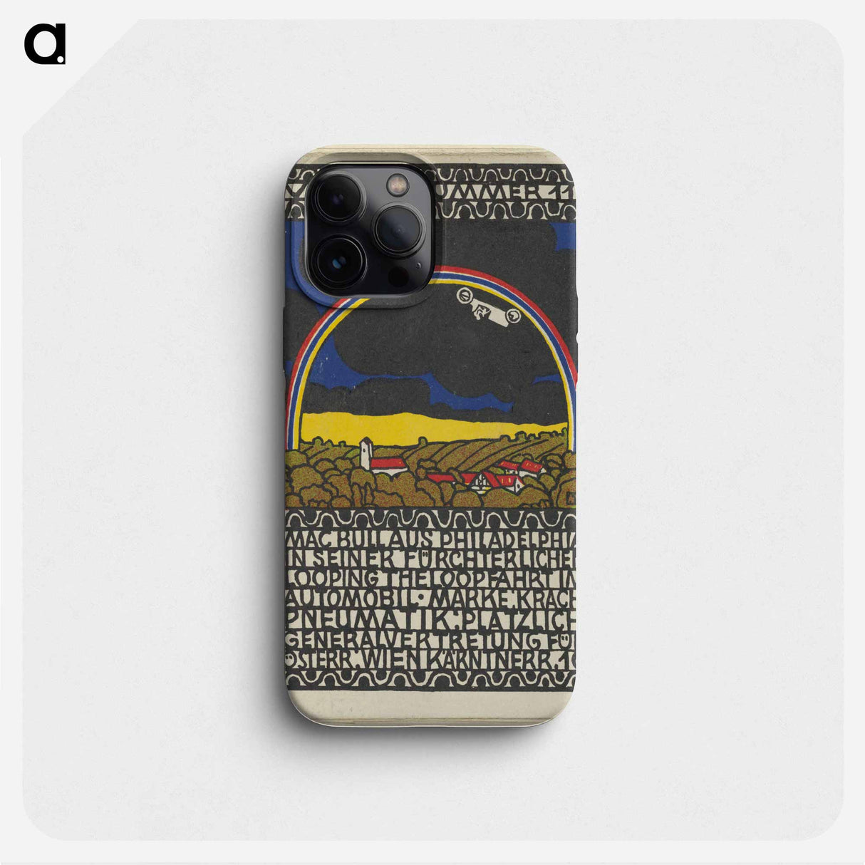 Variety Act 11: Mac Bull from Philadelphia in His Frightful Loop-the-Loop Ride in His Car - モリツ ユング Phone Case.