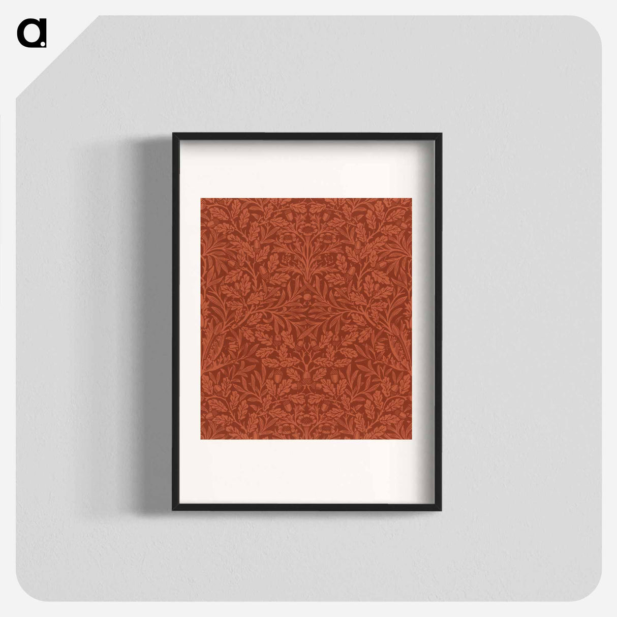 アートポスター-Acorns and oak leaves design - ウィリアム モリス Poster.