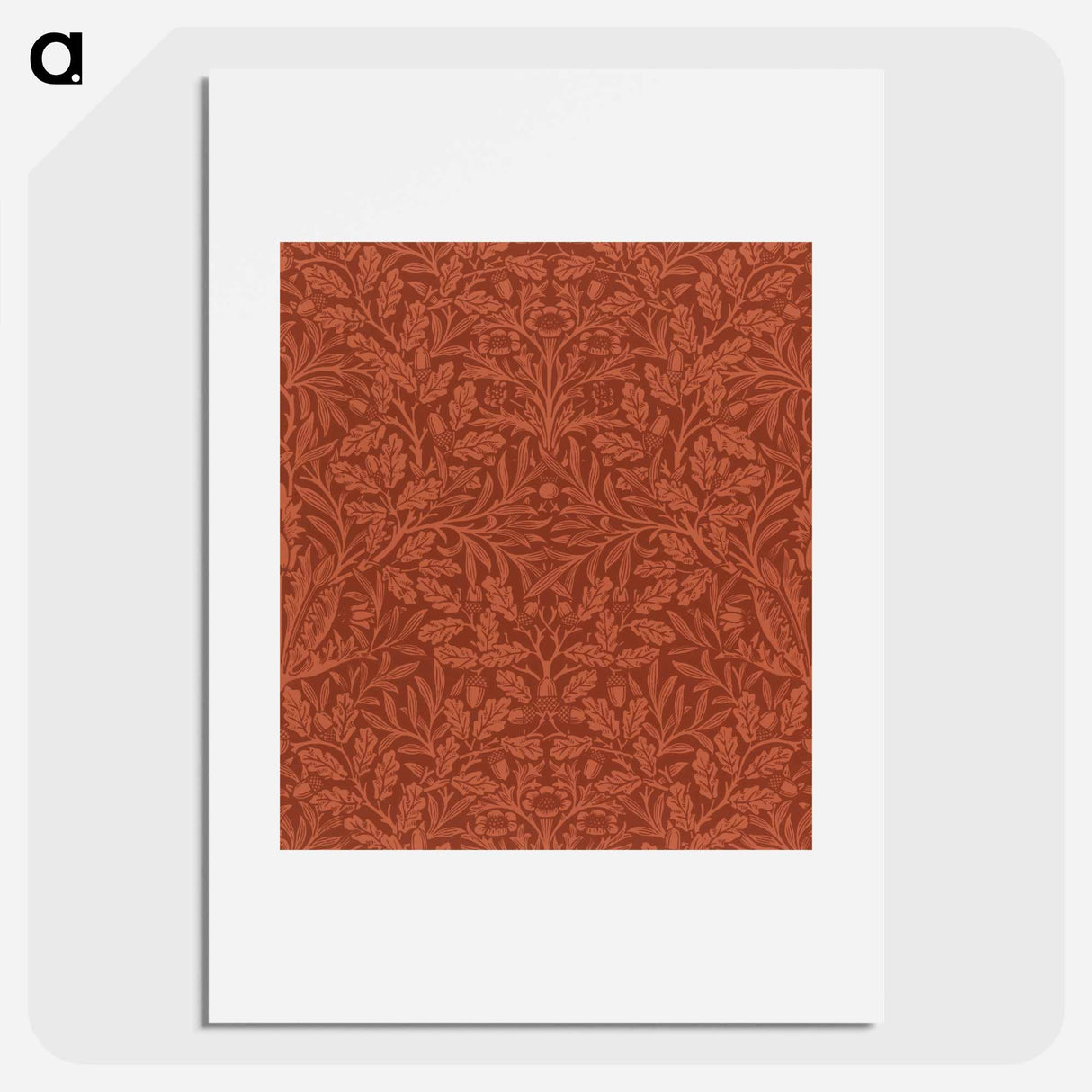 アートポスター-Acorns and oak leaves design - ウィリアム モリス Poster.
