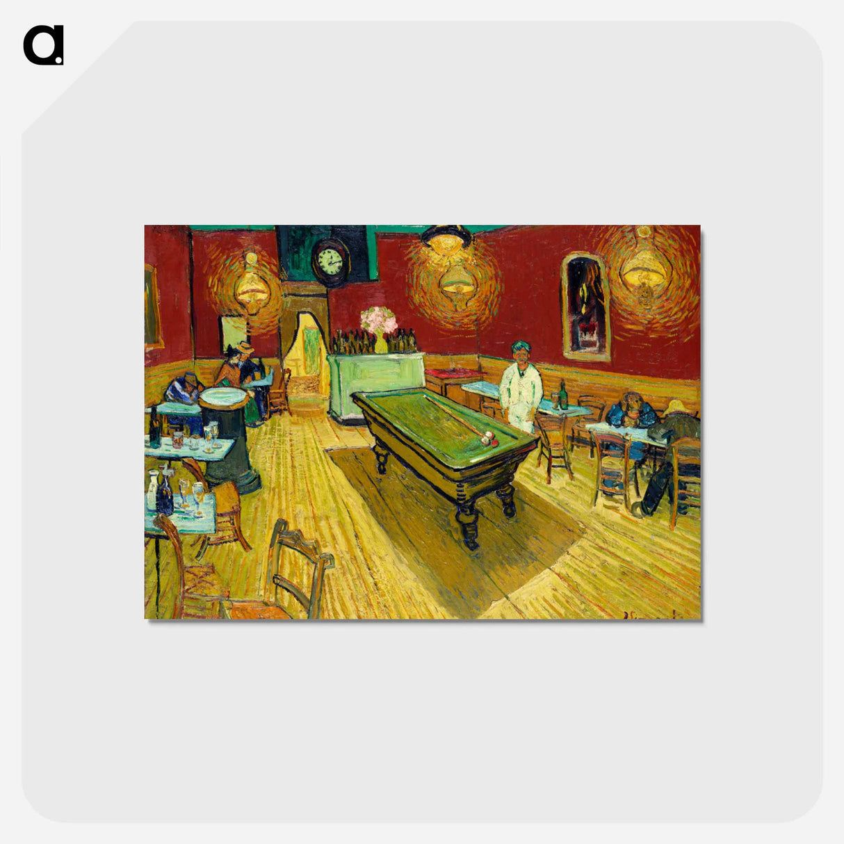 アートポストカード-Le café de nuit (The Night Café)
- イェール大学アートギャラリー Postcard.