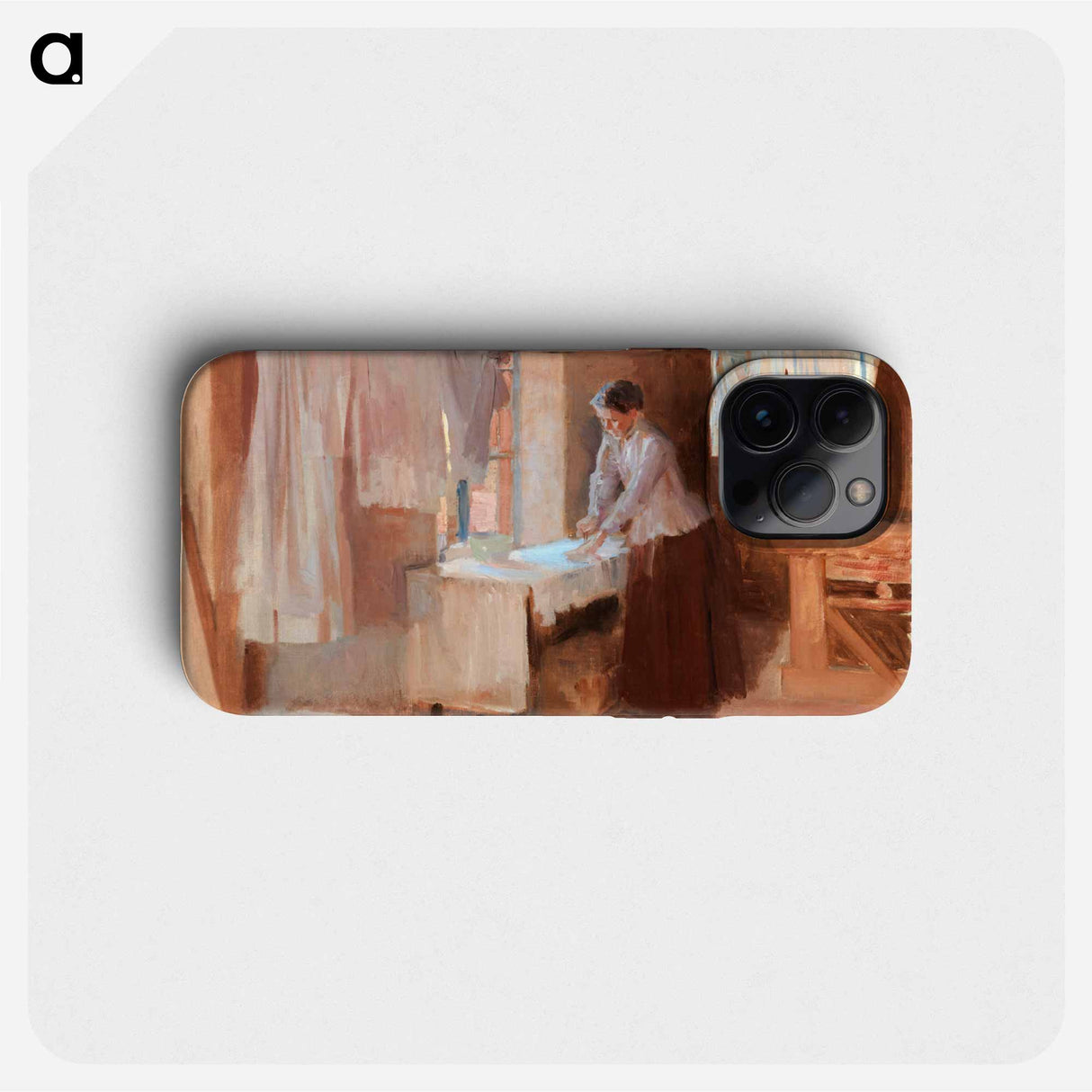 Woman ironing, study for the washerwomen - アルバート エーデルフェルト Phone Case.