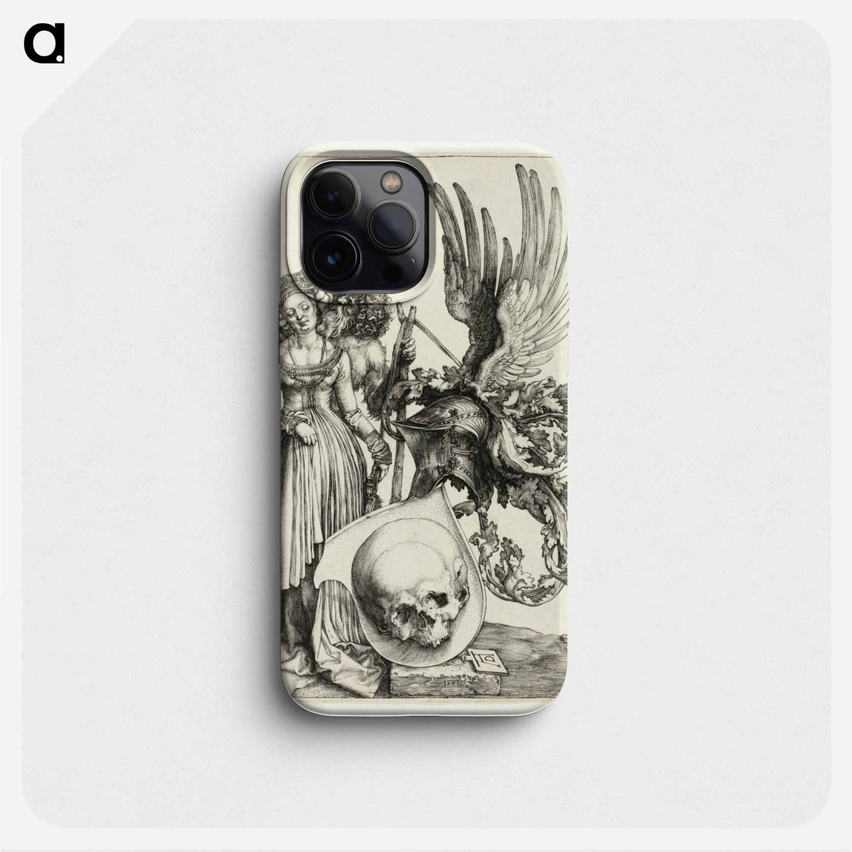 Coat of Arms with a Skull - アルブレヒト デューラー Phone Case.