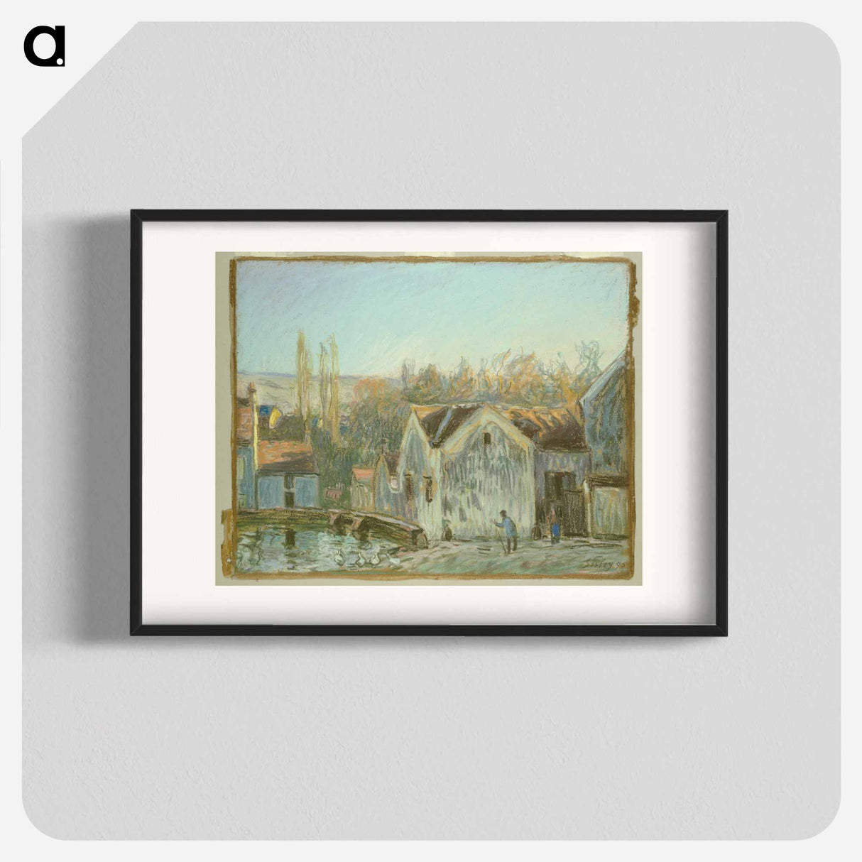 A Corner of Moret-sur-Loing - Alfred Sisley Poster.