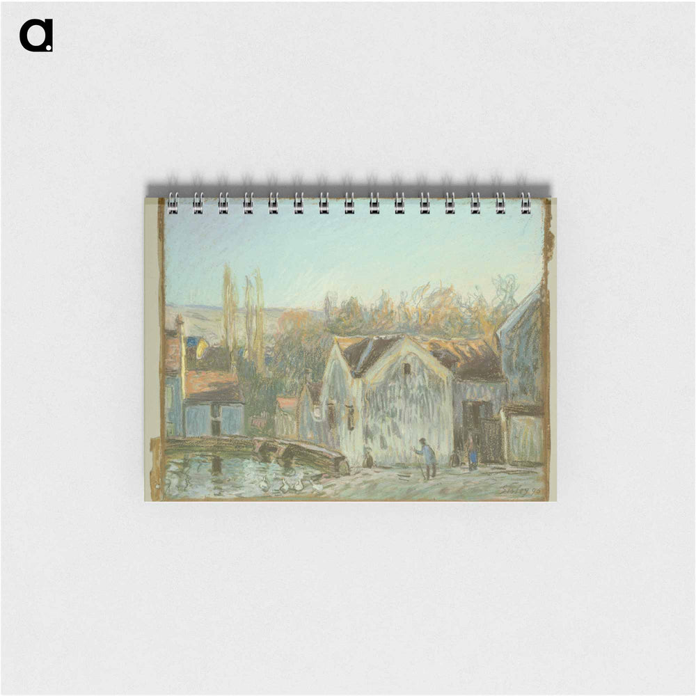 A Corner of Moret-sur-Loing - アルフレッド シスレー Memo.
