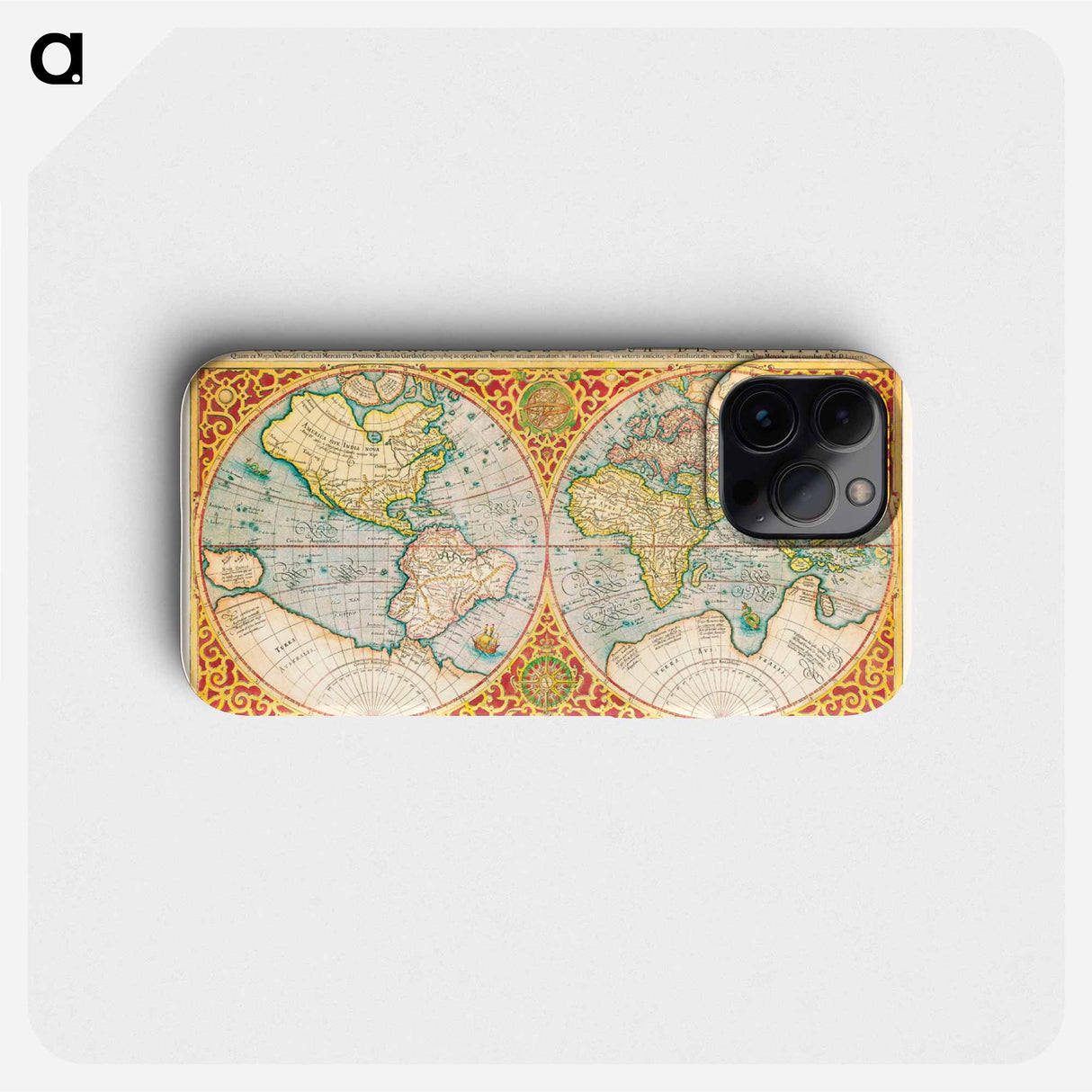 Orbis terrae compendiosa descriptio - アンティーク地図 Phone Case.