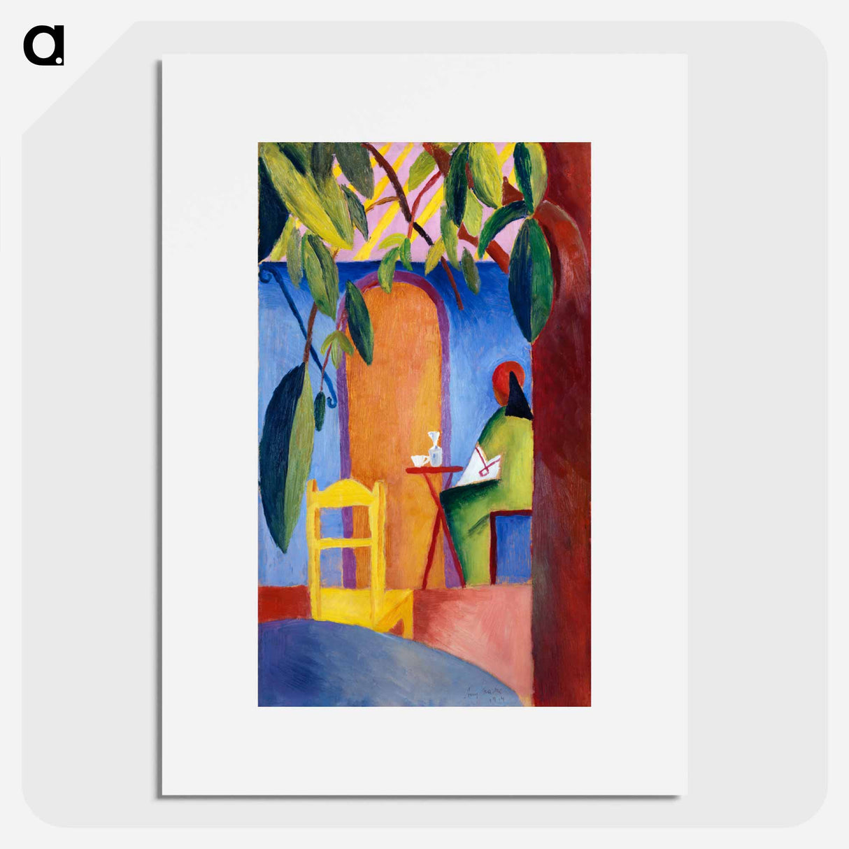 Türkisches Café - オーガスト マッケ Poster.