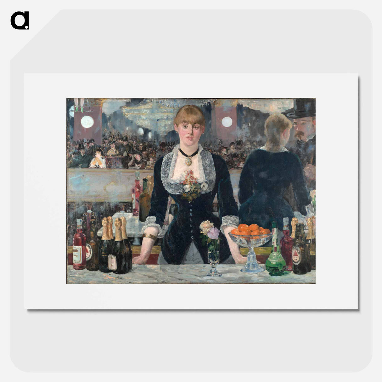 アートポスター-A Bar at the Folies-Bergère - エドゥアール マネ Poster.