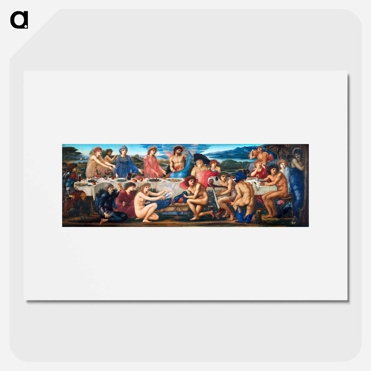 The Feast of Peleus - エドワード バーン ジョーンズ Poster.