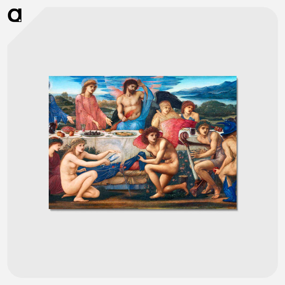 アートポストカード-The Feast of Peleus - エドワード バーン ジョーンズ Postcard.