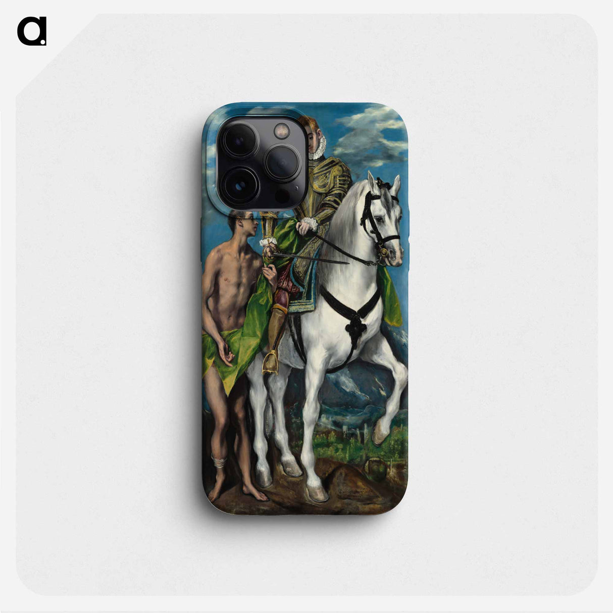 Saint Martin and the Beggar - エル グレコ Phone Case.