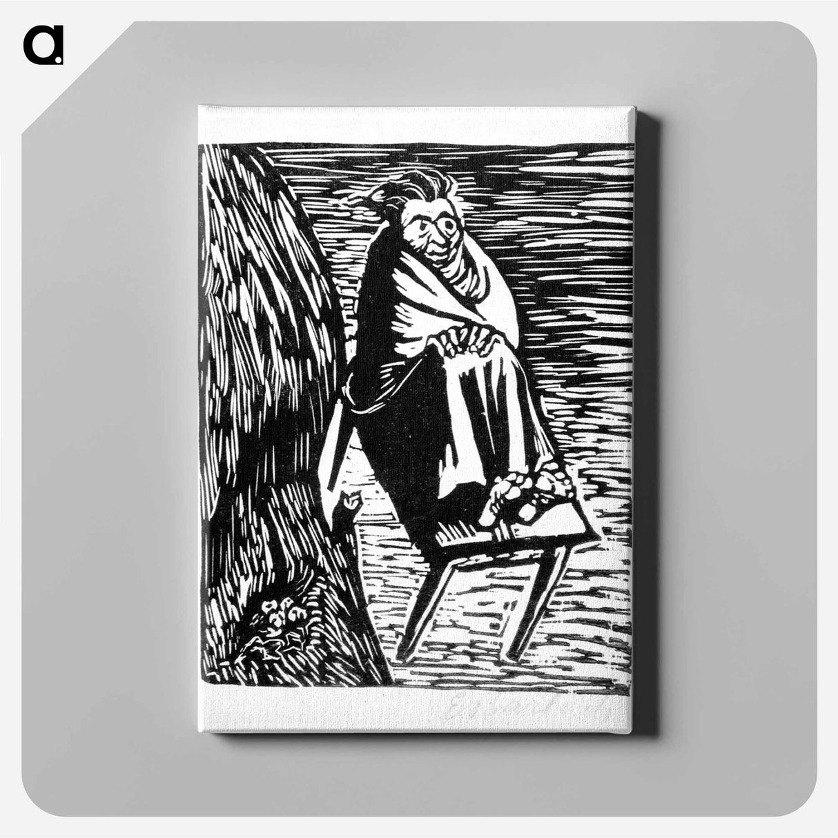 The owl's nest - エルンスト ハインリヒ バルラッハ Canvas.