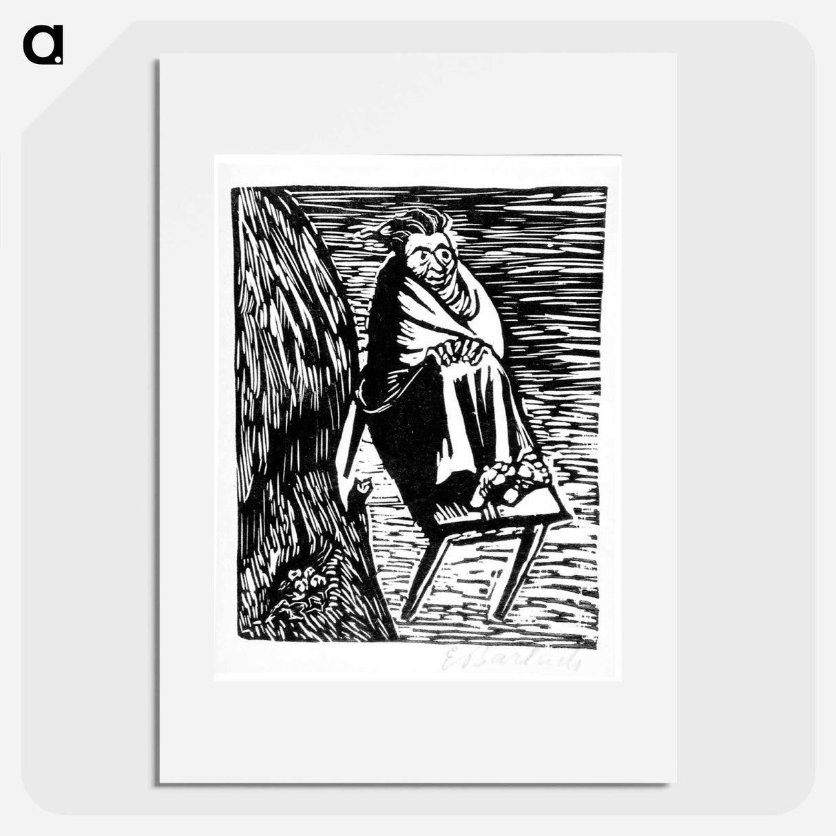 The owl's nest - エルンスト ハインリヒ バルラッハ Poster.