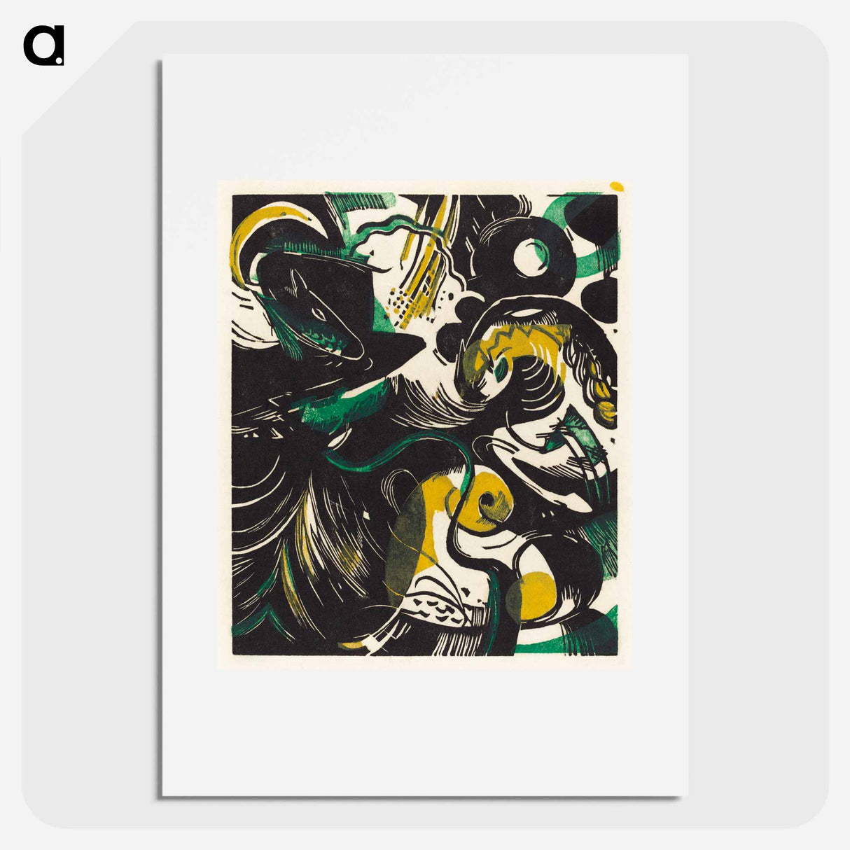 Genesis II (Schopfungsgeschichte II) - Franz Marc Poster.