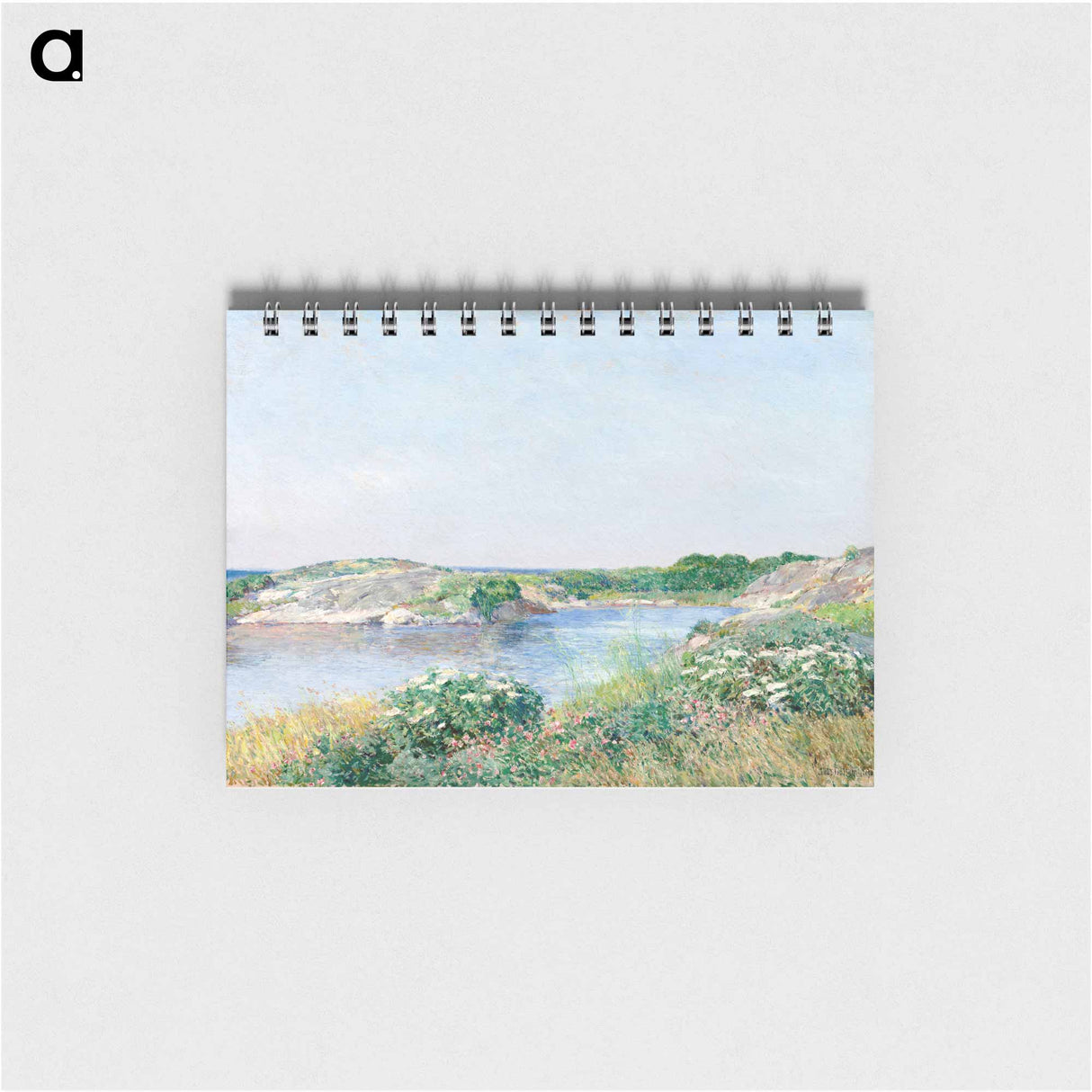 The Little Pond, Appledore - フレデリック チャイルド ハッサム Memo.