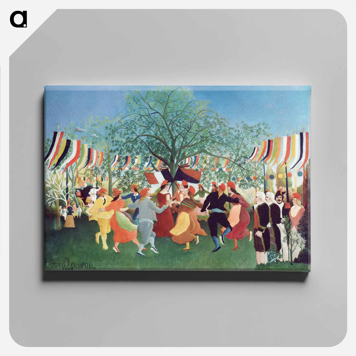 アートパネル-A Centennial of Independence - アンリ ルソー Canvas.