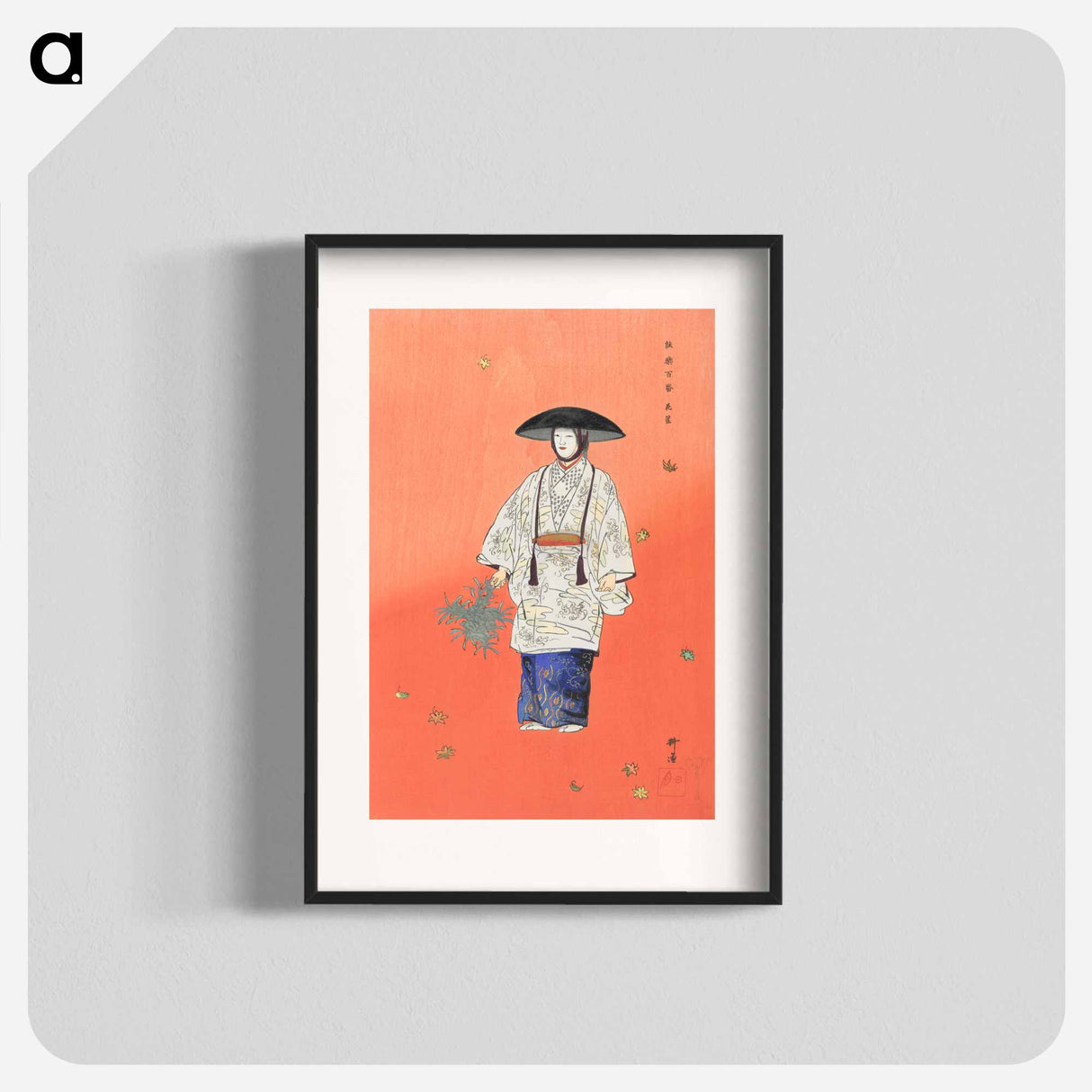 アートポスター-Actor in the No Play Hanagatami - 月岡 工業 Poster.