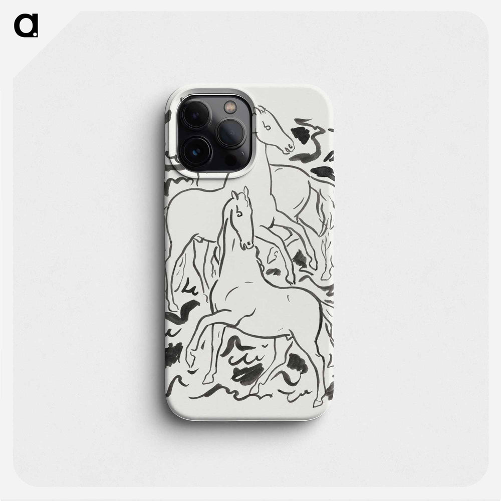 Three Horses - レオ ヘステル Phone Case.