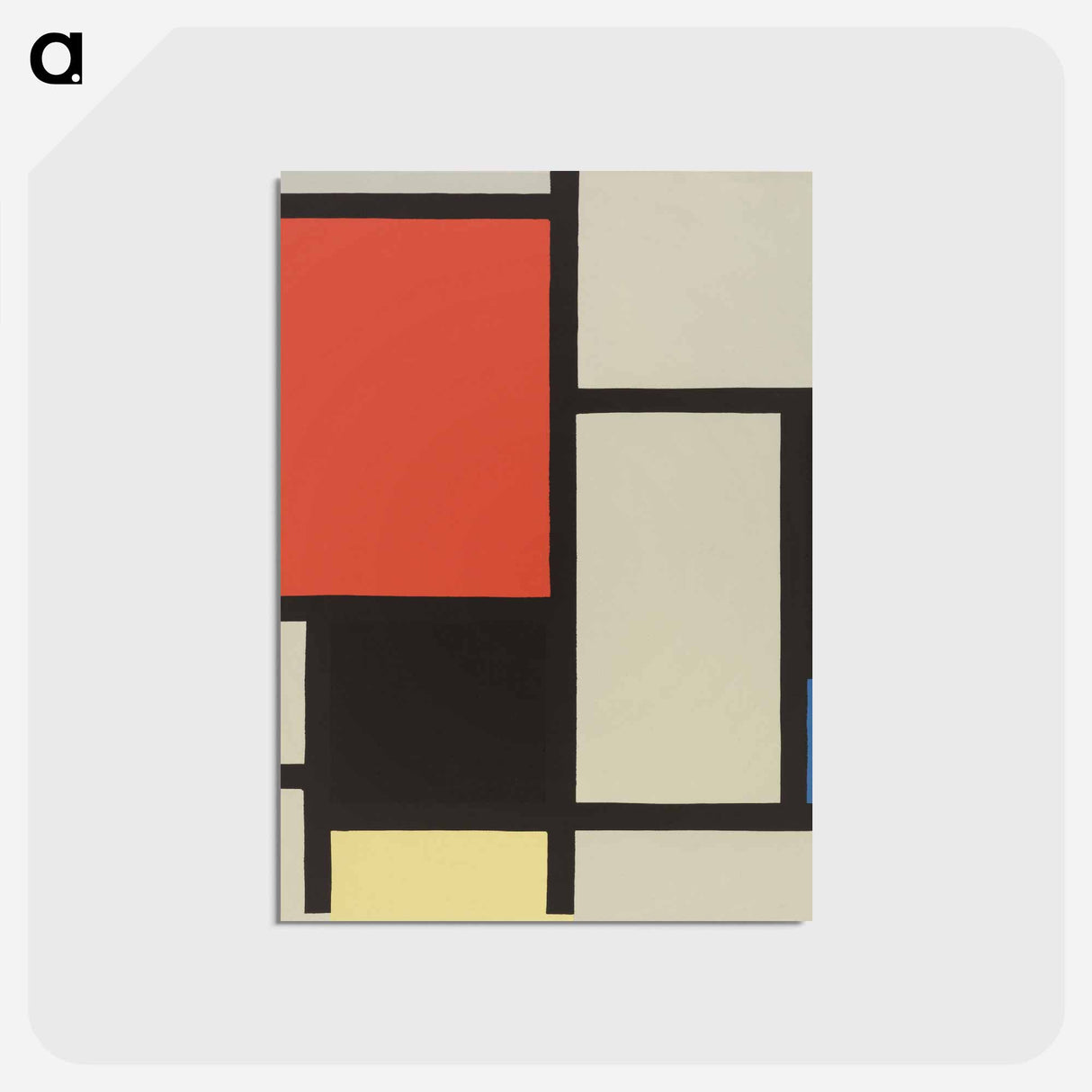 Composition - ピエト モンドリアン Postcard.