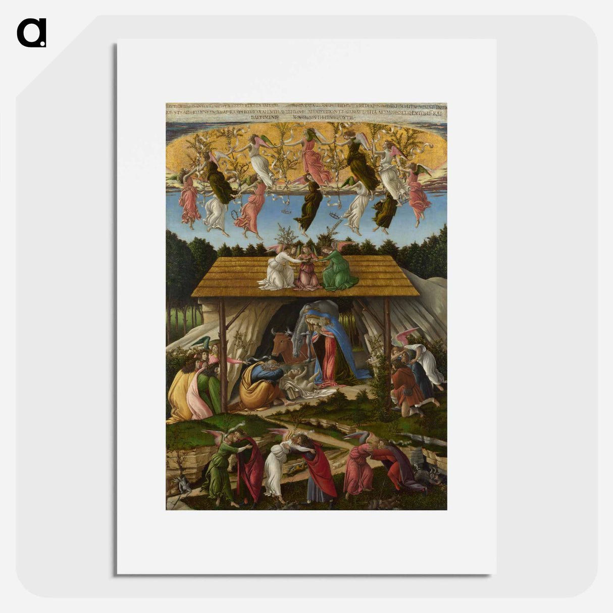 Mystic Nativity - Sandro Botticelli Poster.