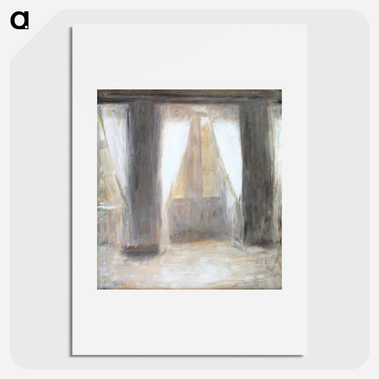 The living room on Frederiksberg Allé by Vilhelm Hammershøi - Vilhelm Hammershøi Poster.