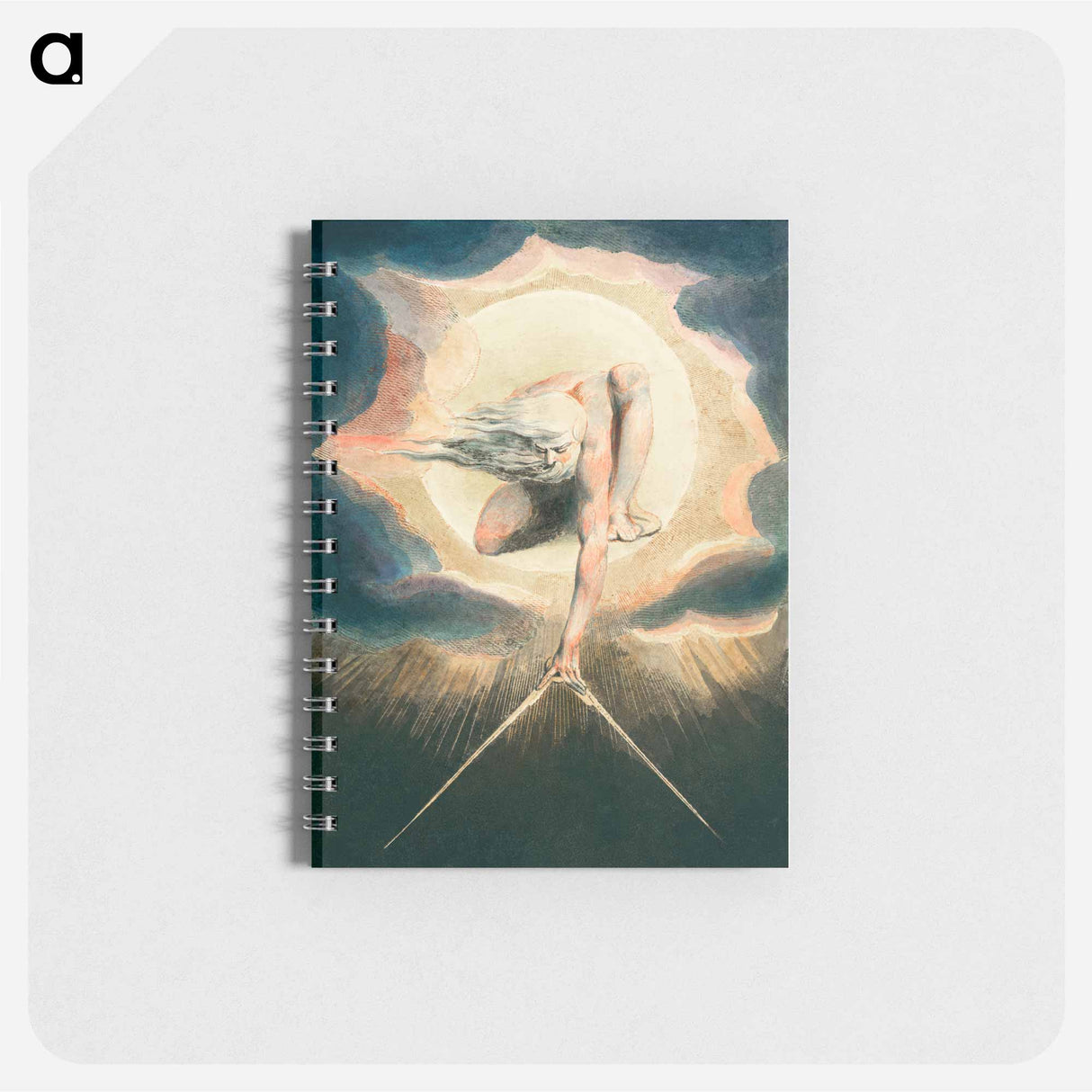 アートメモ帳-Ancient of Days Setting a Compass to the Earth - ウィリアム ブレイク Memo.
